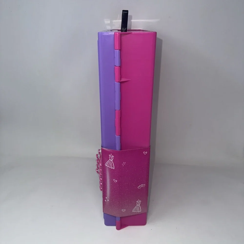 Barbie Ultimate Closet Purple Portable Storage w/ 6 Hangers & Rack Wardrobe